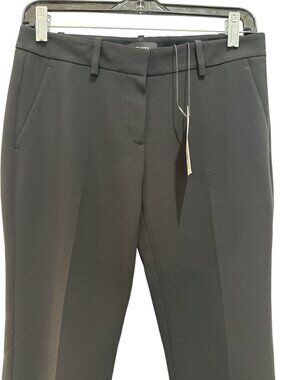 Theory Izelle P Modern Crepe 2 Black Tailored Crop NWT